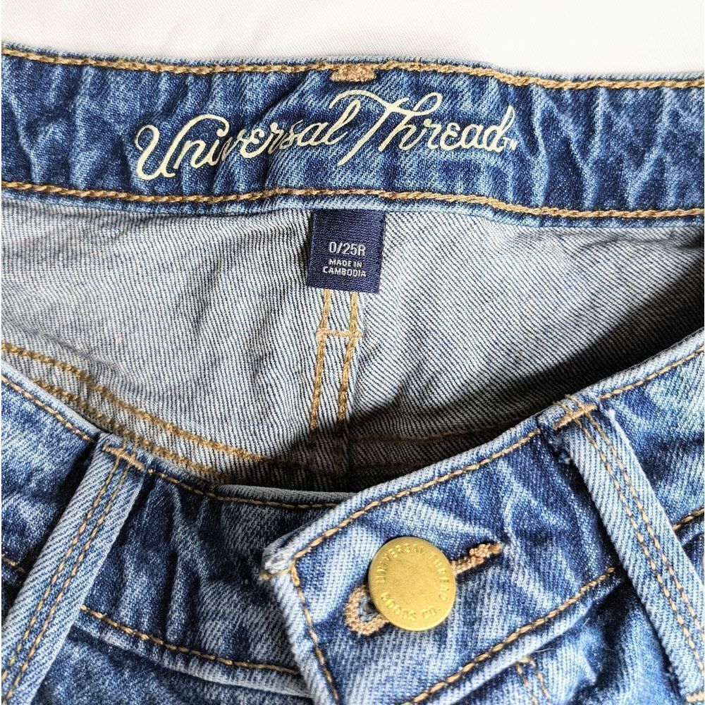 Denim Cutoff Shorts Universal Thread size 0 - Picture 5 of 9